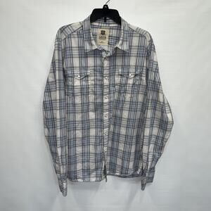 Levi’s Snap Up Adult XXL Mens Multicolor Long Sleeve Cotton Blend Shirt